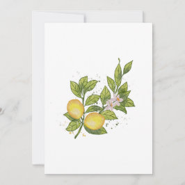 Zweigstelle Wasserfarben mit Blume - Botanisch Einladung