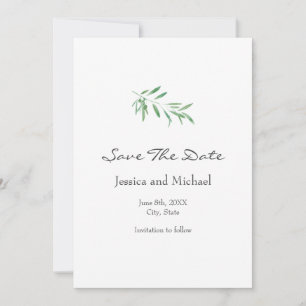 Zweigstelle Wasserfarben Save The Date