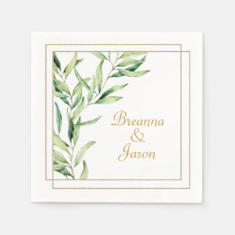 Zweigstelle Wasserfarben Serviette