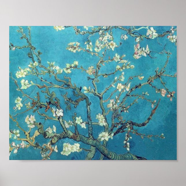 Zweigstellen mit Almond Blossom - Van Gogh Poster (Vorne)