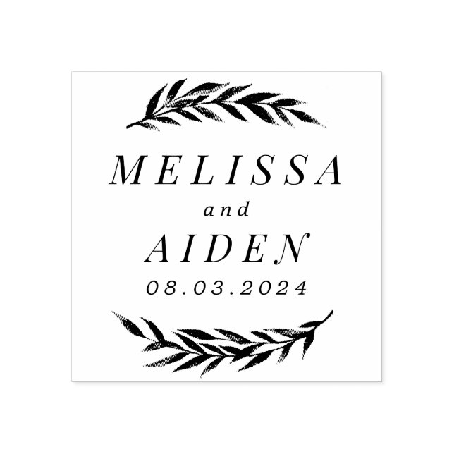 Zweigstellen mit Ehedatum Gummistempel (Prägung)