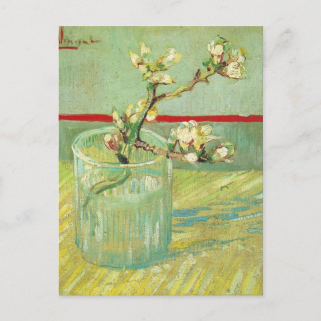 Zweigstellen von Almond Blossom im Glass Van Gogh Postkarte (Vorderseite)