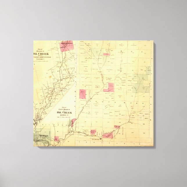 Zweigstellen von Ölkrebs Leinwanddruck (Vorderseite)