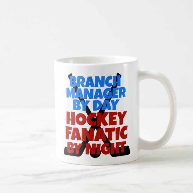 Zweigstellenleiter Lieben Hockey-Tasse Kaffeetasse (Rechts)