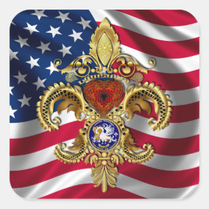 Zweihundertjährige Aufkleber mit mehr als 50 Farbe