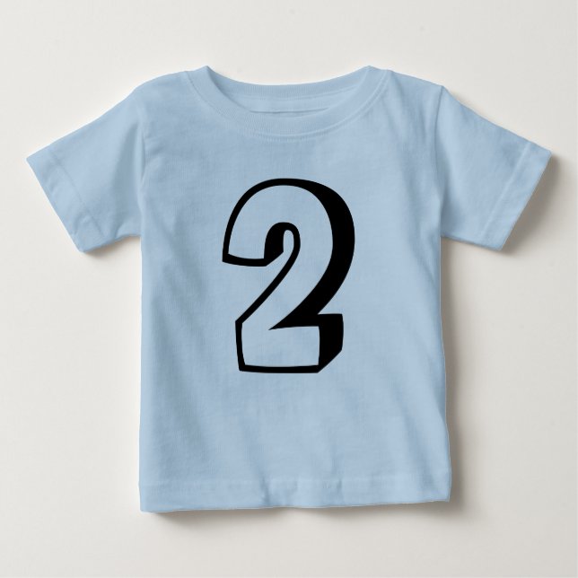 Zweijährige (2) T - Shirt zum Geburtstag (Vorderseite)