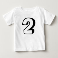 Zweijährige (2) T - Shirt zum Geburtstag