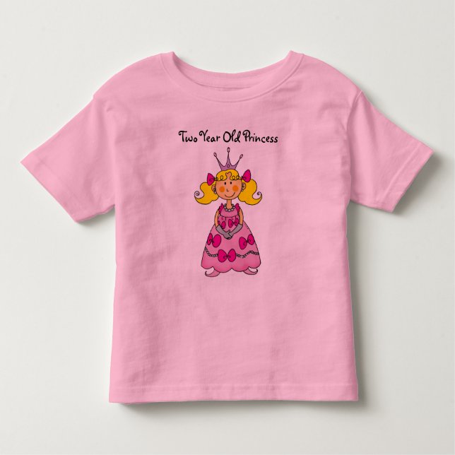 Zweijährige Prinzessin Kleinkind T-shirt (Vorderseite)