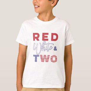 Zweijähriges Party 4. Juli Unabhängigkeitstag T-Shirt