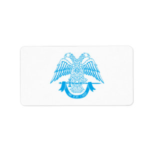 Zweikopfadler als asonisches Symbol Adressaufkleber