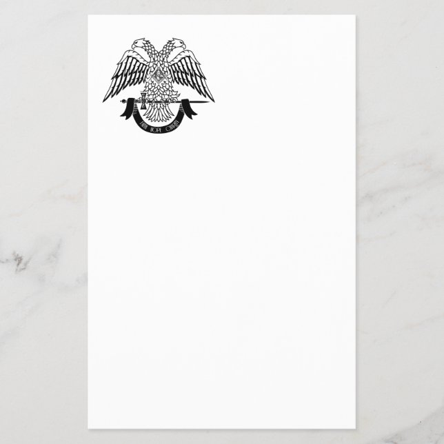 Zweikopfadler als asonisches Symbol Flyer (Vorne)