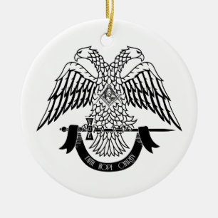 Zweikopfadler als asonisches Symbol Keramik Ornament