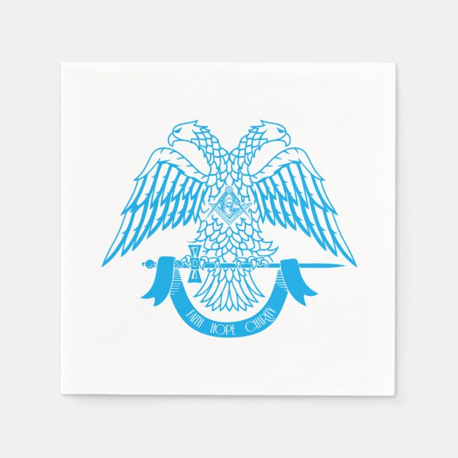 Zweikopfadler als asonisches Symbol Serviette (Vorderseite)