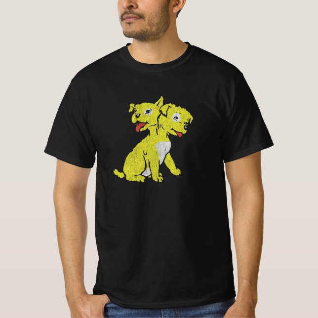 Zweiköpfiger Welpe T-Shirt (Vorderseite)