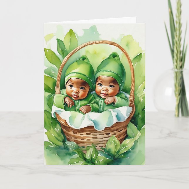 Zweimal die Freude, Zweimal die Liebe! Geburtsankü (Vorderseite)