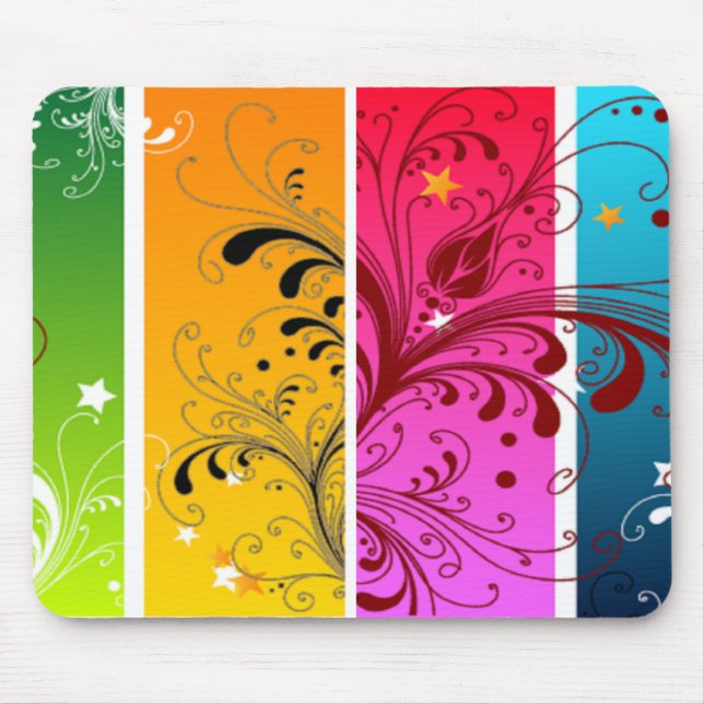 zweimal floraled mousepad (Vorne)