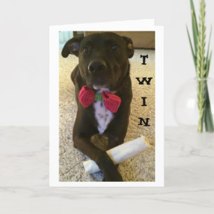 ZWEIMAL GEWOLLT ZU SAGEN GLÜCKLICH GEBURTSTAG UND  KARTE