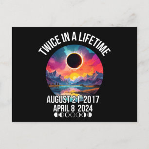 Zweimal im Leben 08. April April 2024 Geschenk für Postkarte