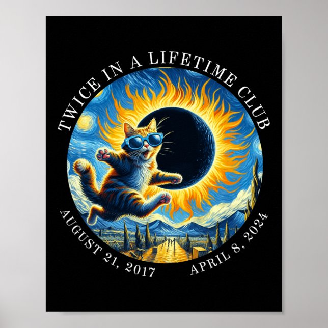Zweimal im Lifetime Club Totality Solar Eclipse 20 Poster (Vorne)