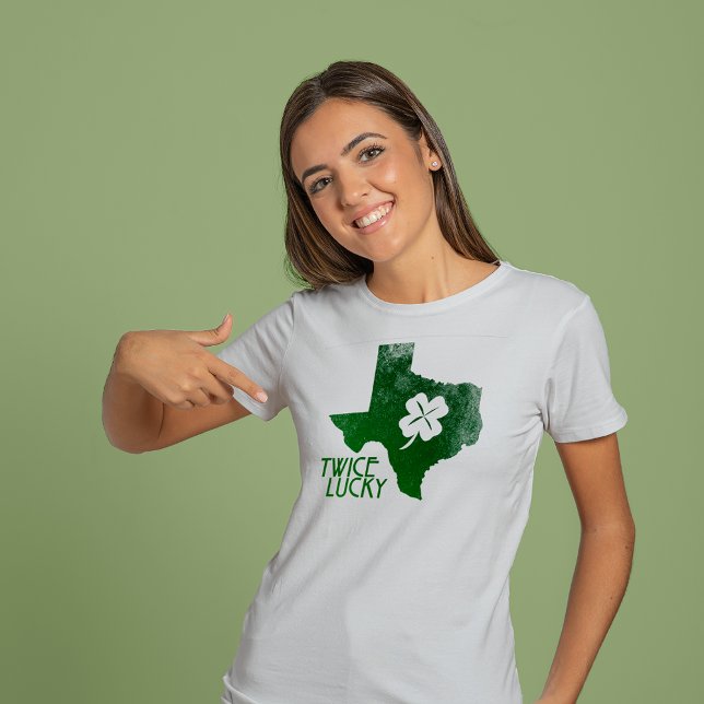 Zweimal Lucky Texas St. Patrick's Day T-Shirt (Von Creator hochgeladen)