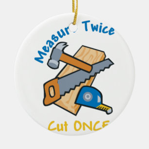 zweimal messen keramik ornament