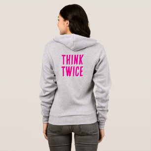 zweimal nachdenken hoodie
