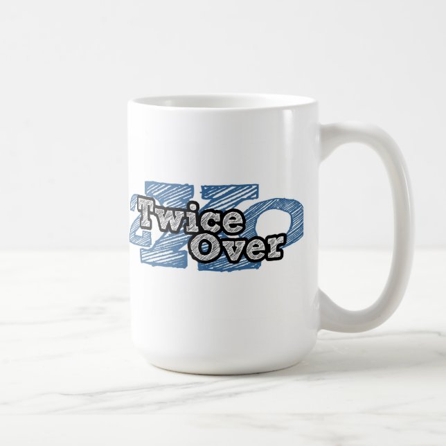 Zweimal über Band-Tasse Kaffeetasse (Rechts)
