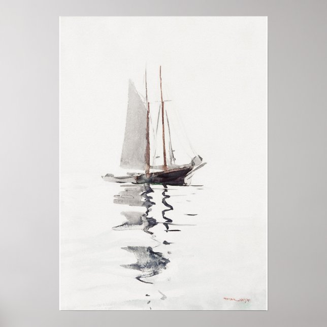 Zweimast-Schoner mit Dory (1894)  Poster (Vorne)