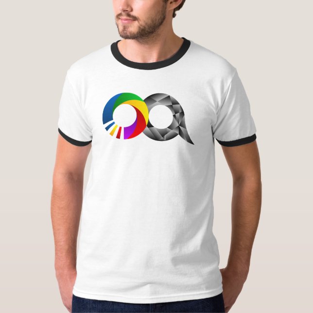 Zweipoliger Bärn-Regenbogen-Ikonen-Wecker-T - T-Shirt (Vorderseite)