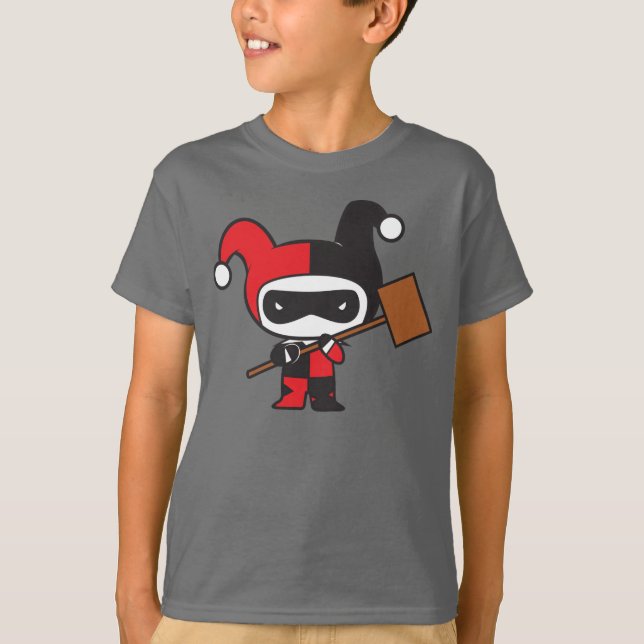 Zweiseitig Chibi Harley Quinn T-Shirt (Vorderseite)