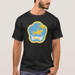 Zweiseitige Tuva-Wappen, Zentrum Asiens-Tee T-Shirt