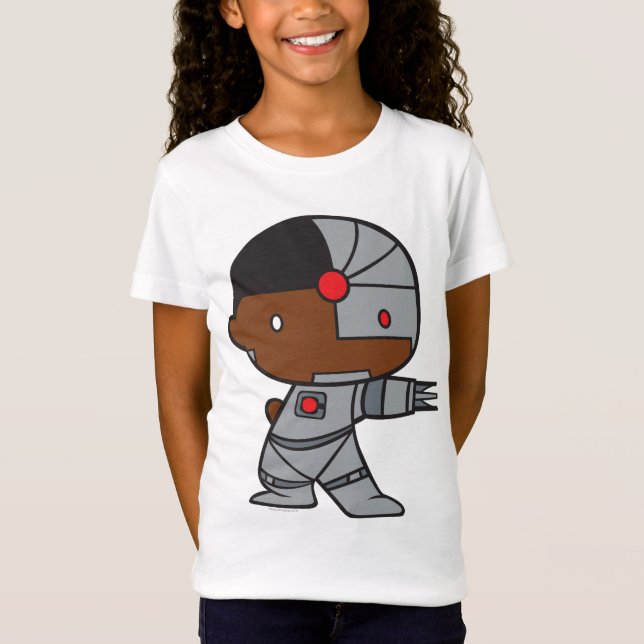 Zweiseitiger Chibi Cyborg T-Shirt (Vorderseite)
