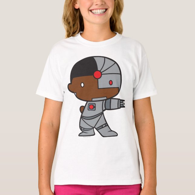 Zweiseitiger Chibi Cyborg T-Shirt (Vorderseite)
