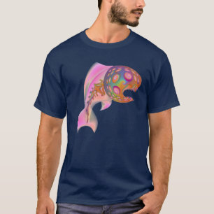 Zweiseitiges psychedelisches Fisch-Shirt T-Shirt