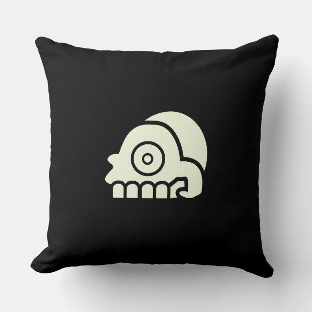 Zweiseitiges Schädelkissen Kissen (Vorderseite)