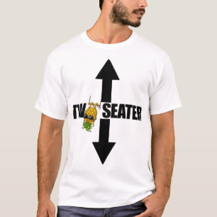 Zweisitzer auf der Unterseite Ananas zwei Sitze T-Shirt