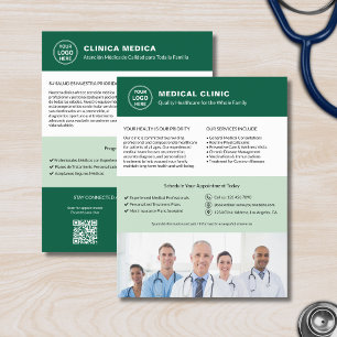 Zweisprachige medizinische Klinik   Englisch Spani Flyer