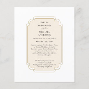 Zweisprachige Spanische Hochzeit Budget Boda Weddi Flyer