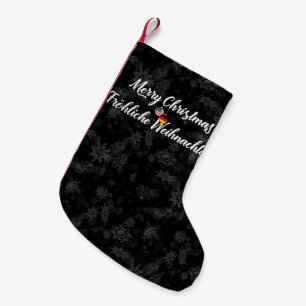 Zweisprachiger deutscher kleiner weihnachtsstrumpf