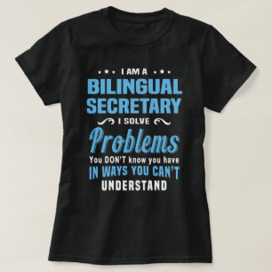 Zweisprachiger Sekretär T-Shirt