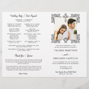 Zweisprachiges Spanisch Katholisches Hochzeitsprog