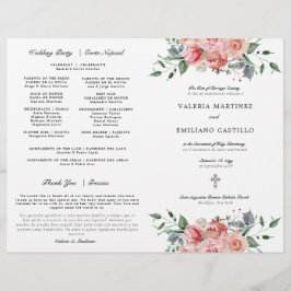 Zweisprachiges Spanisch Katholisches Hochzeitsprog