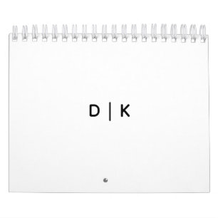 Zweisseitiger kleiner Kalender, Weiß Kalender