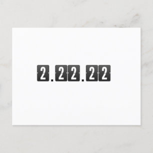 Zweitägiger Dienstag, 2. Februar-22.-22. Math Teac Postkarte