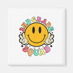 Zweite 2. Klasse Squad Smile Gesicht Erster Tag Ck Magnet
