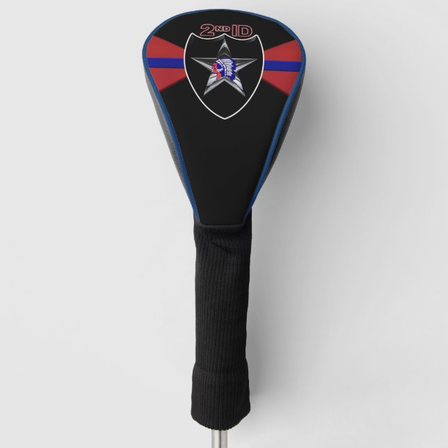 Zweite Abteilung Infanterie "Indianhead Division" Golf Headcover (Vorderseite)