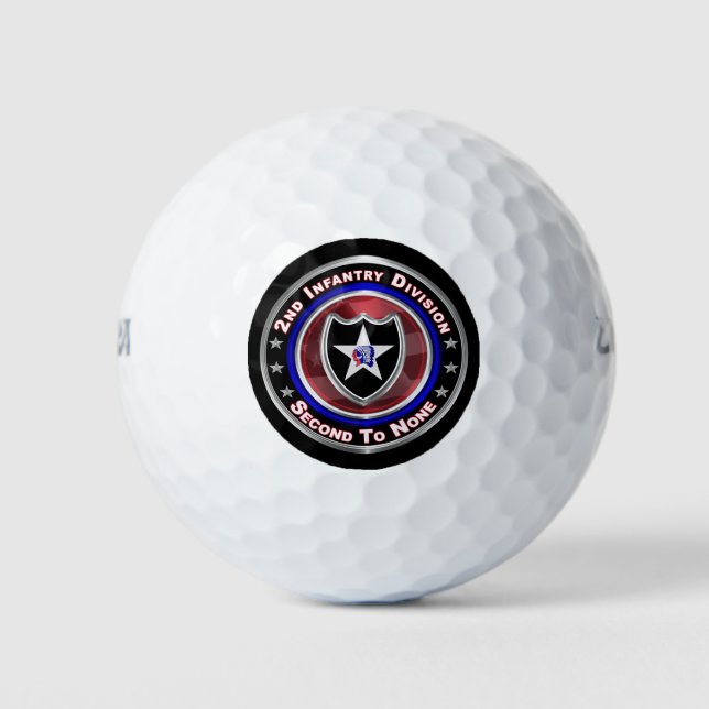 Zweite Abteilung Infanterie "Indianhead Division" Golfball (Vorderseite)