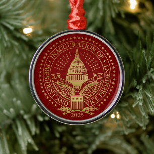 Zweite Amtseinführung von Präsident Trump Ornament Aus Metall