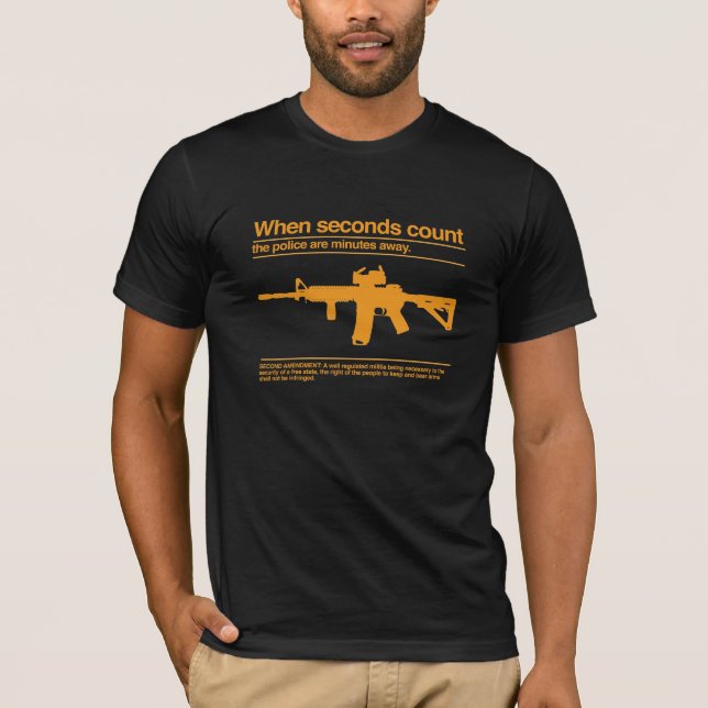 Zweite Änderung/AR-15/Polizei T-Shirt (Vorderseite)