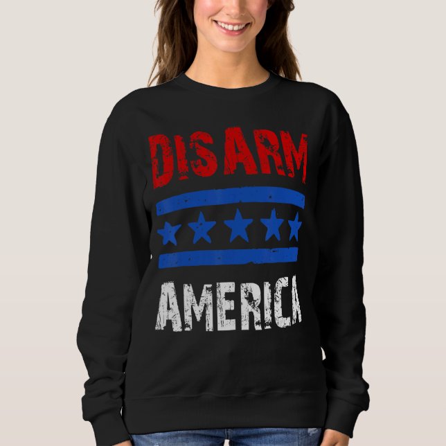 Zweite Änderung: Entwaffnen der USA - Patriotische Sweatshirt (Vorderseite)
